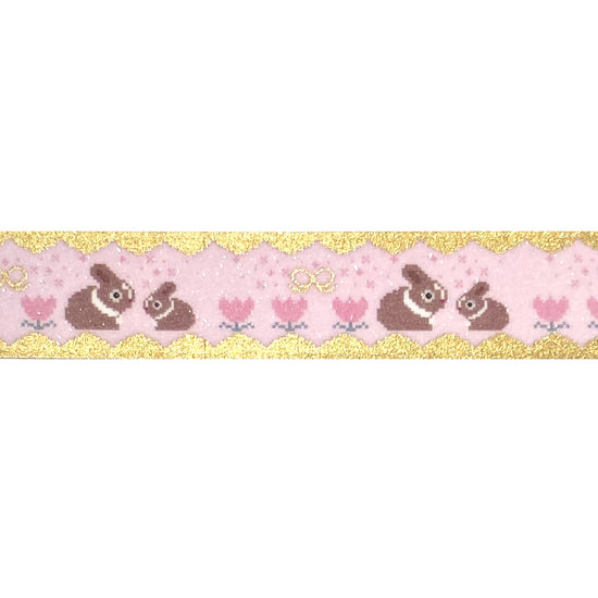 Tulips at Dawn Glitter Bunny Sweater washi (15mm + light gold foil)(Item of the Week)