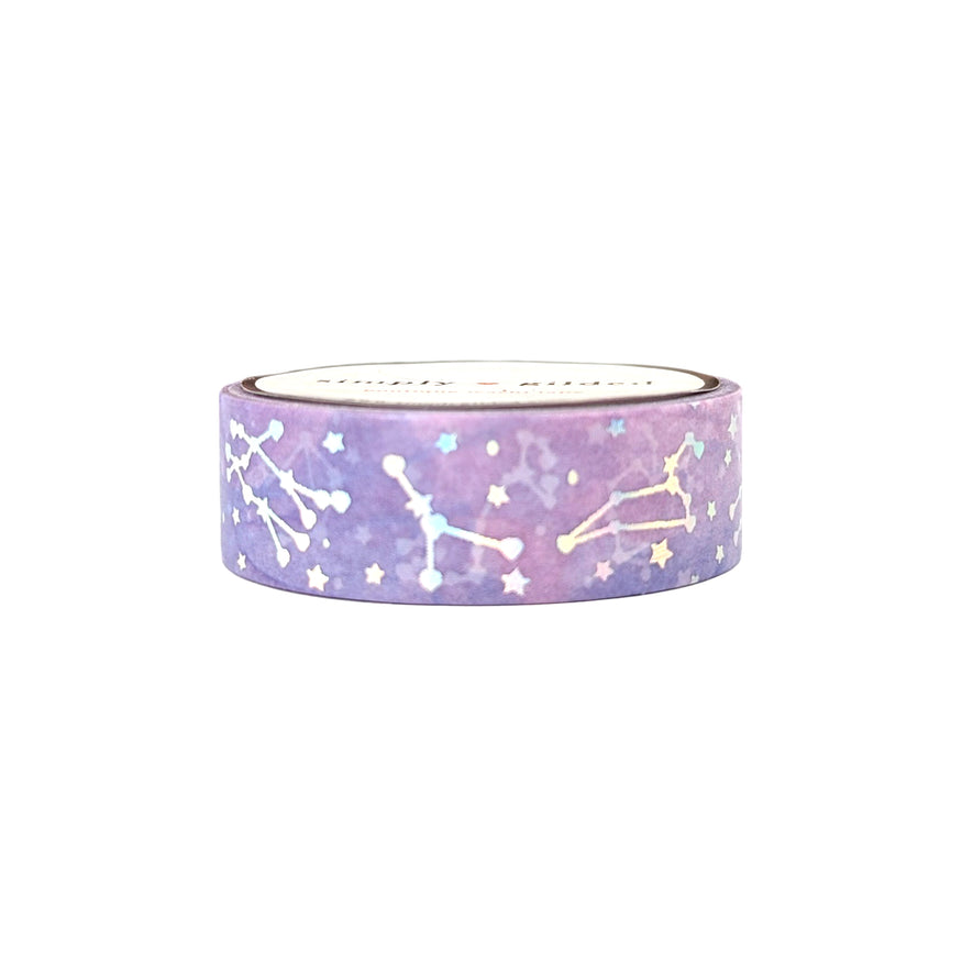 Silver Foil Washi Tape - Constellation