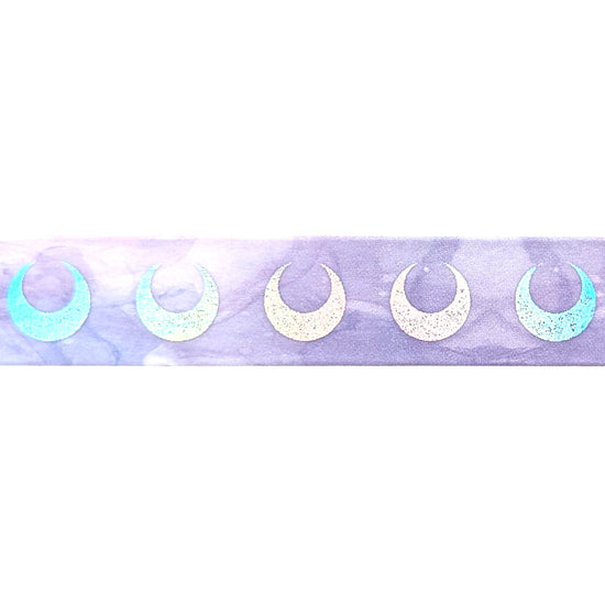 Pastel Ink Galaxy 34.0 Moon washi (15mm + silver holographic foil) (Item of the Week)