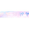 Pastel Ink Galaxy 34.0 Bow washi (15mm + purple holographic foil)