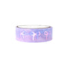 Pastel Ink Galaxy 34.0 Bow washi (15mm + purple holographic foil)