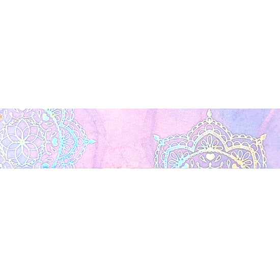 Pastel Ink Mandala washi (15mm + silver holographic foil) (Item of the Week)