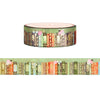 Willow Bookshelf washi (15mm + light gold foil)