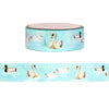 Willow Swans washi (15mm + light gold foil)