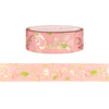 Willow Vintage Floral Flourishes washi (15mm + satin gold foil)