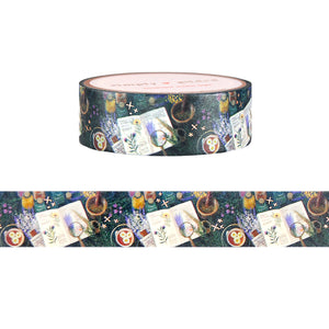 Botanique Mystique Field Guide washi (15mm + rose gold foil)