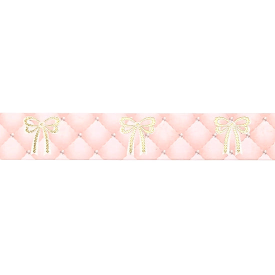 Couture Quilted Bows washi (15mm + light gold foil)