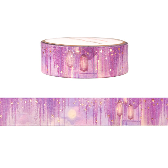 Lavender Dreams Chandeliers & Wisteria (15mm + rose gold foil)