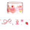 Sakura Sweet PET tape (30mm + rose gold foil)