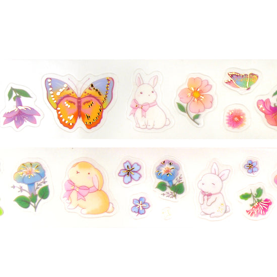 Flora PET tape (30mm + light gold foil)