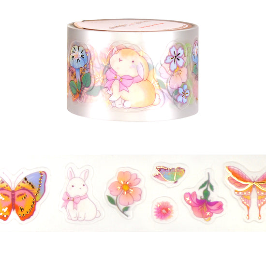 Flora PET tape (30mm + light gold foil)