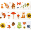 Autumn Whimsy PET tape (30mm + light gold foil)