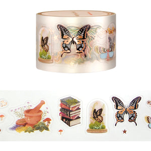 Botanique Mystique PET tape (30mm + rose gold foil)