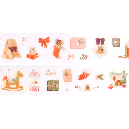 Velveteen PET tape (30mm + satin gold foil)