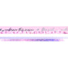 Bloom Sakura Blossoms Script / Color Block washi set of 2 (7.5/5mm + silver / aurora pink foil)