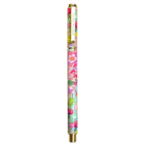 Flora Engraved Gel Ink Pen (light gold hardware)