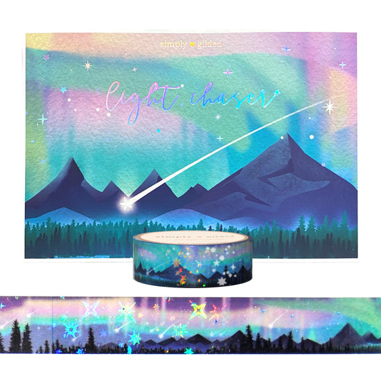 Light Chaser Full Washi Box ( silver holographic foil)