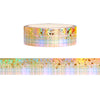 Irish Cliffs Stardust washi (15mm + light gold / light gold holographic foil)