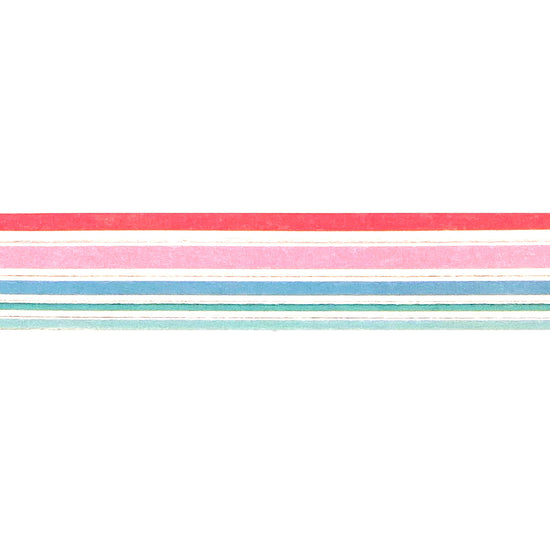 Bird of Paradise Stripe washi (15mm + silver foil) (Item of the Week)
