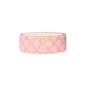Couture Quilted Bows washi (15mm + light gold foil)