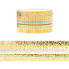 The Cascades Stardust washi set (15/10mm + light gold / light gold holographic foil)