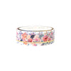 September Soirée Floral Simple Line washi (15mm + light gold foil)(Item of the Week)