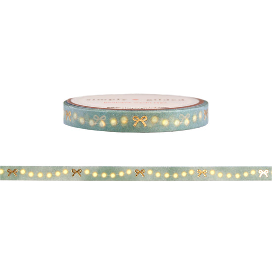 Hearth Bow String Lights washi (6mm + light gold foil)