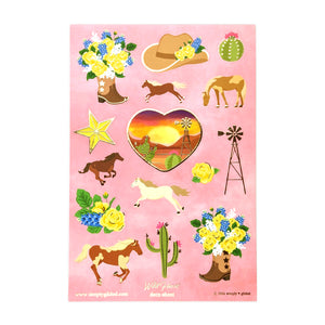 Wild Heart Deco Sheet (washi paper + rose gold foil)
