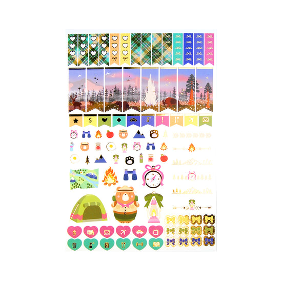 National Parks Luxe Sticker Kit & Seals (light gold foil)