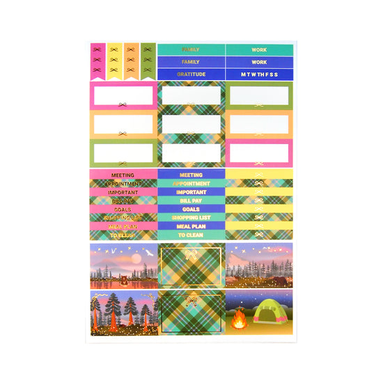 National Parks Luxe Sticker Kit & Seals (light gold foil)