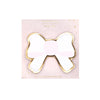 White Bow Sticky Notes + light gold foil (die-cut) (Item of the week)