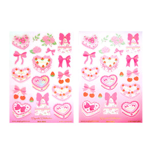 Coquette Celebration Deco Stickers (satin gold foil + you pick finish)