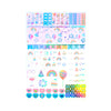 Cue the Confetti Luxe Sticker Kit + date dots (silver holographic foil)