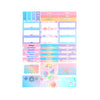 Cue the Confetti Luxe Sticker Kit + date dots (silver holographic foil)