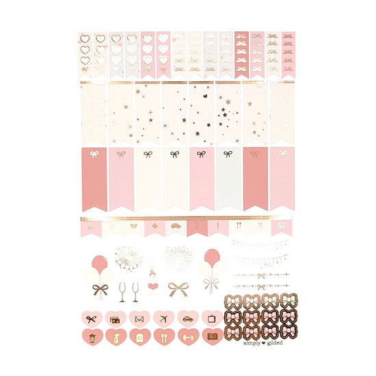 12 Days of Simply Gilded New Years Glam Luxe Sticker Kit + rose gold foil (Item of the Week)