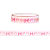 Coquette Birthday Bow Garland washi (10mm + satin gold foil)