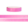 Pink Starry washi (10mm +  pink holographic foil)