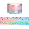 Advent 2024 Stardust washi set (15/10mm + silver / silver holographic foil)