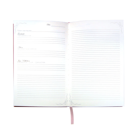 Keepsake Foiled Bow Journal with Prompts