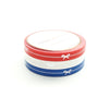 Perforated Red/White/Blue Simple Bow washi set of 3 (6mm + silver foil) (Item of the Week)