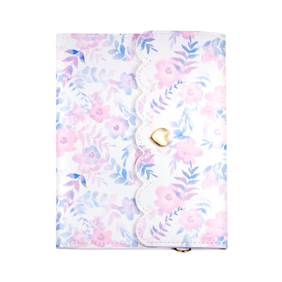 Pink & Purple Floral Photo Album (light gold hardware)