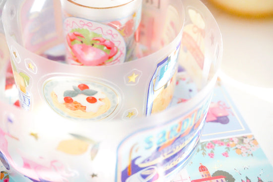 Amalfi Coast PET tape (50mm + light gold foil)