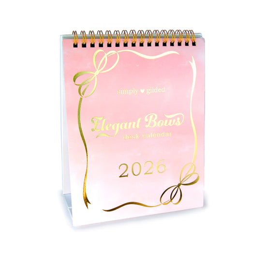 2026 Elegant Bows Calendar