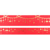 Cherry Red Twinkle Garland washi (15/10mm + light gold foil)