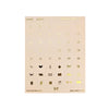 Cookies & Milk Luxe Sticker Kit & date dots (light gold foil)