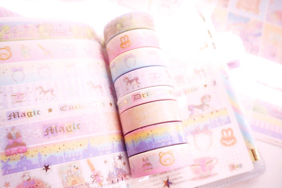 Dreams Come True Full Washi Box (light gold foil)