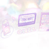 Electric City PET tape (50mm + sparkle star overlay)