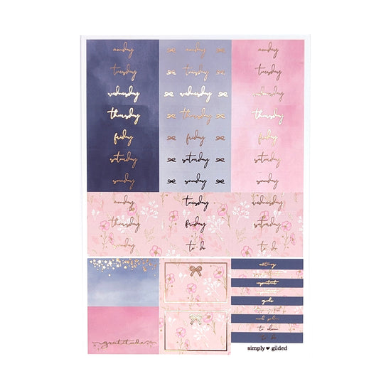 Fall Luxe Sticker Kit (rose gold foil)