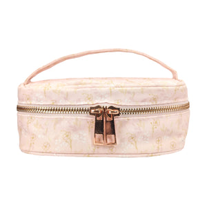 Sweet Canvas Train Case Pouch (rose gold hardware)