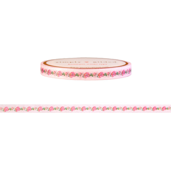 Valentine's Fair Isle Little Rose washi (5mm + rose gold foil)